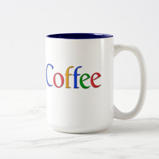 コーヒー(googleのロゴ)マグ ツートーンマグカップ (右)