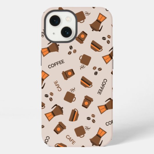 コーヒー iPhoneケース (裏面)