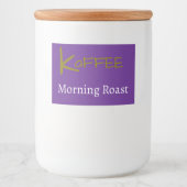 コーヒー / Kaffee フードラベル (正面)
