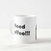 コーヒー! 、NeedCoffee!!! コーヒーマグカップ (正面左)