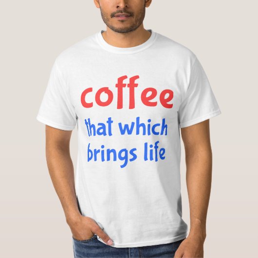コーヒー Tシャツ (正面)