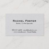 コーヒー | to go (茶のテクスチャ) 名刺 (裏面)