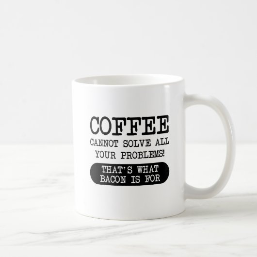 コーヒー vs ベーコン おもしろマグカップ コーヒーマグカップ (右)