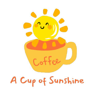 コーヒーAカップの太陽の光 コーヒーマグカップ