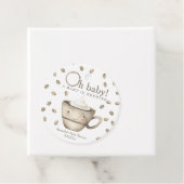 コーヒーAベビーが赤ちゃんシャワーを醸造している フェイバータグ (インサイチュ)