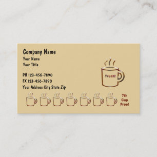 コーヒーBusinssカード ロイヤリティカード
