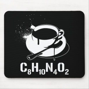 コーヒーC8H10N4O2 マウスパッド