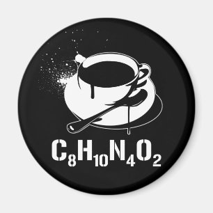 コーヒーC8H10N4O2 マグネット