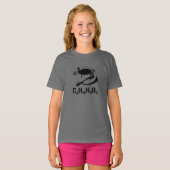 コーヒーC8H10N4O2 Tシャツ (正面フル)