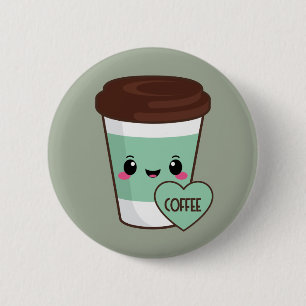 コーヒーEmojiの恋人 缶バッジ