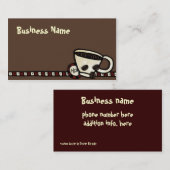 コーヒーliciuos 名刺 (正面/裏面)