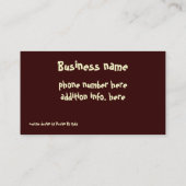 コーヒーliciuos 名刺 (裏面)