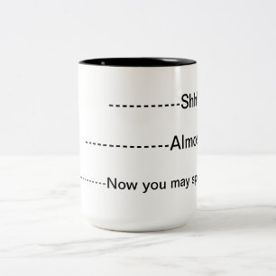 コーヒーMug.Do私に話さないため ツートーンマグカップ