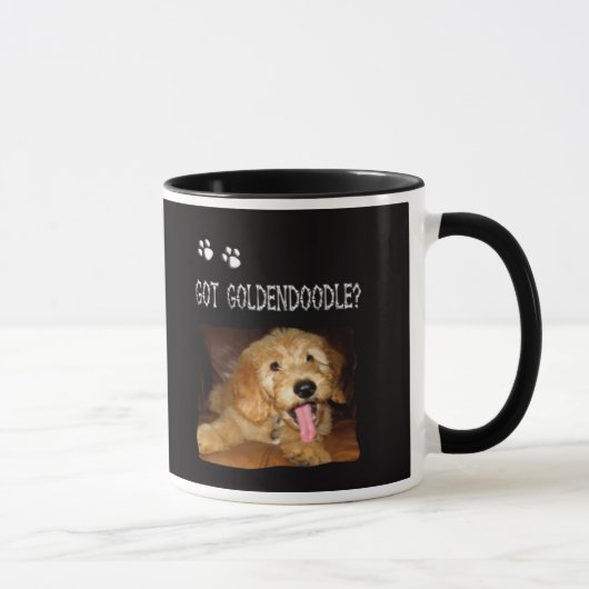 コーヒーMug~~~Got Goldendoodleか。 マグカップ (右)