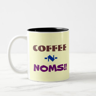 コーヒーN Noms: あなた自身の写真を加えて下さい ツートーンマグカップ