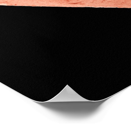 コーヒーS記号 – 赤 ポスター (角)