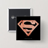 コーヒーS記号 – 赤 缶バッジ (正面&裏面)