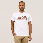 コーヒーTシャツが大好き Tシャツ (正面フル)