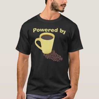 コーヒーTシャツによって動力を与えられる Tシャツ