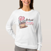 コーヒーTシャツのように甘くパーソナライズ Tシャツ (正面)