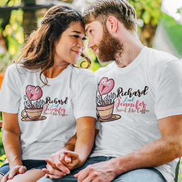 コーヒーTシャツのように甘くパーソナライズ Tシャツ