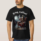 コーヒーTシャツを飲む Tシャツ (正面)