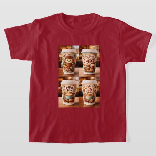コーヒーTシャツ Tシャツ (レイダウン)