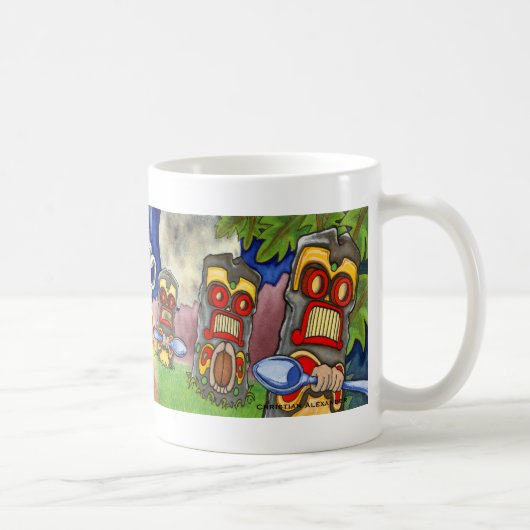 コーヒーTikiのマグ-覚醒への道 コーヒーマグカップ (右)
