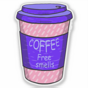 コーヒーXの大きなカップ シール