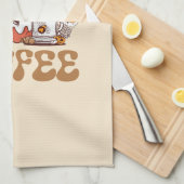 コーヒ不気味ー前 キッチンタオル (四つ折り)