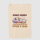 コーヒ不気味ー前 ゴルフタオル (正面)