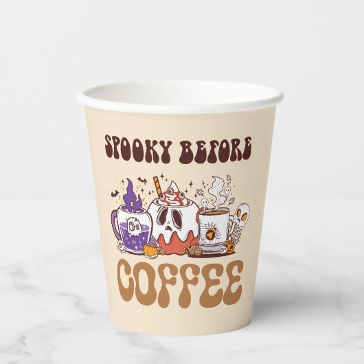コーヒ不気味ー前 紙コップ (正面)