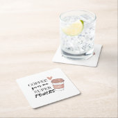 コーヒ与えーミーのすごい力 スクエアペーパーコースター (インサイチュ)