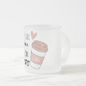 コーヒ与えーミーのすごい力 フロストグラスマグカップ (正面右)