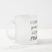 コーヒ与えーミーのすごい力 フロストグラスマグカップ (左)