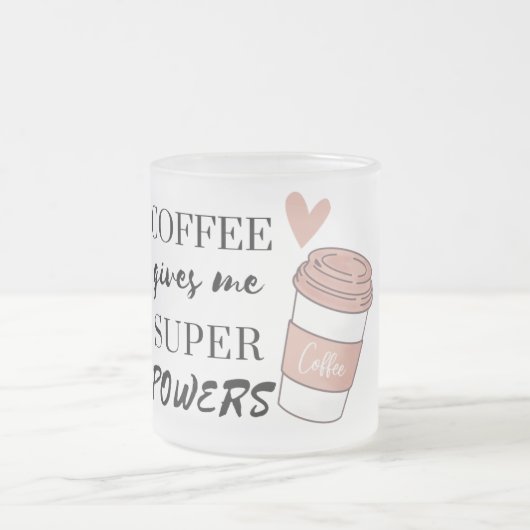コーヒ与えーミーのすごい力 フロストグラスマグカップ (中央)
