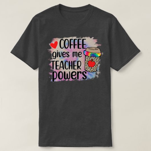 コーヒ与えーミーの先生力 Tシャツ (デザイン正面)