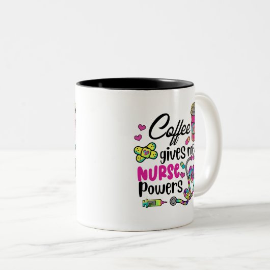 コーヒ与えーミーナース力 ツートーンマグカップ (正面右)