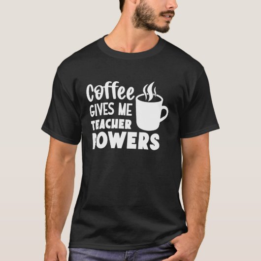 コーヒ与えーミー先生パワー先生日 Tシャツ (正面)