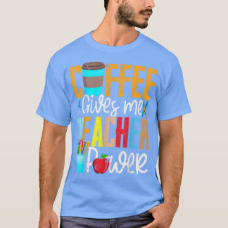 コーヒ与えーミー先生パワー新学期 Tシャツ