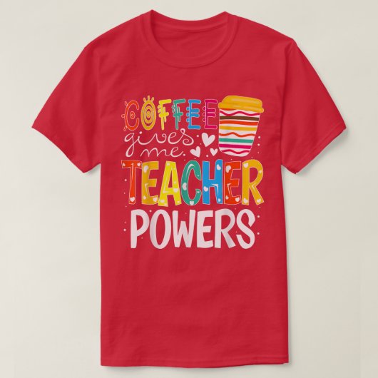 コーヒ与えーミー先生パワー新学期 Tシャツ (デザイン正面)
