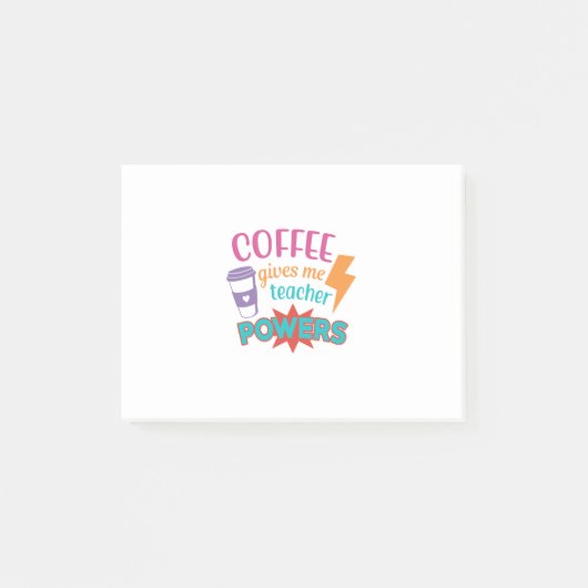 コーヒ与えーミー先生パワー、新学期 ポストイット (正面)