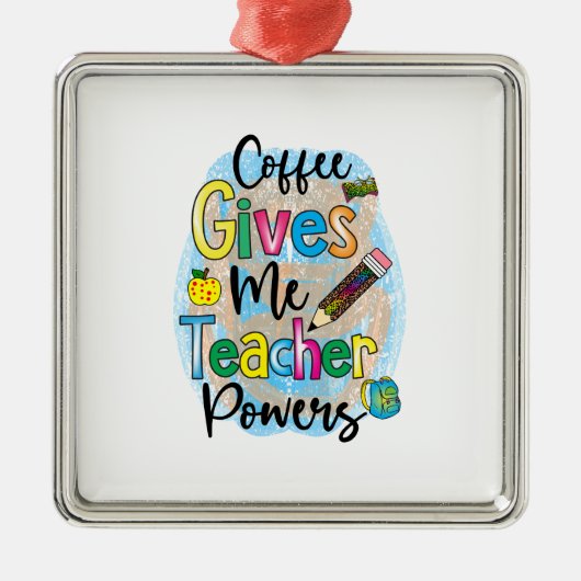 コーヒ与えーミー先生力 メタルオーナメント (正面)