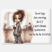 コーヒ予測できなーの女性は磁石を聞くことができない マグネット (正面)