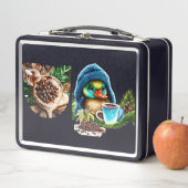 コーヒ予測できなーラバーダックデザイン メタルランチボックス (インサイチュ)