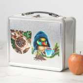 コーヒ予測できなーラバーダックデザイン メタルランチボックス (インサイチュ)