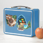 コーヒ予測できなーラバーダックデザイン メタルランチボックス (インサイチュ)