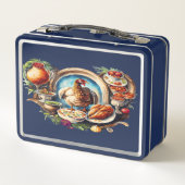 コーヒ予測できなーラバーダックデザイン メタルランチボックス (裏面)