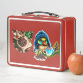 コーヒ予測できなーラバーダックデザイン メタルランチボックス (インサイチュ)