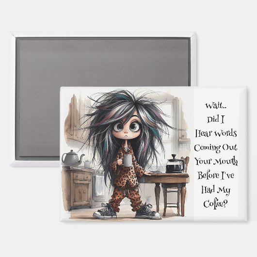 コーヒ予測できなーレディーウエイトマグネット マグネット (正面/裏面)